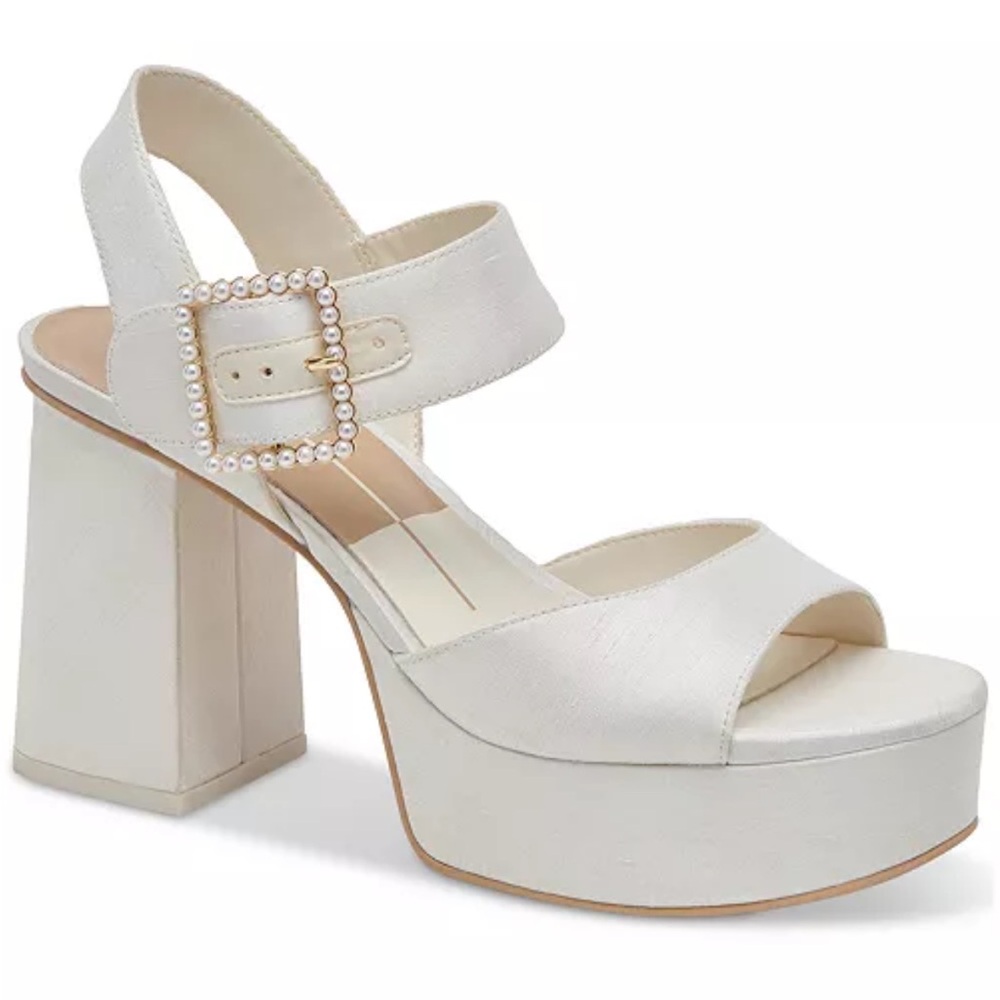 Dolce Vita Bobby Pearl Ankle Strap Platform Heel, Size 7.5